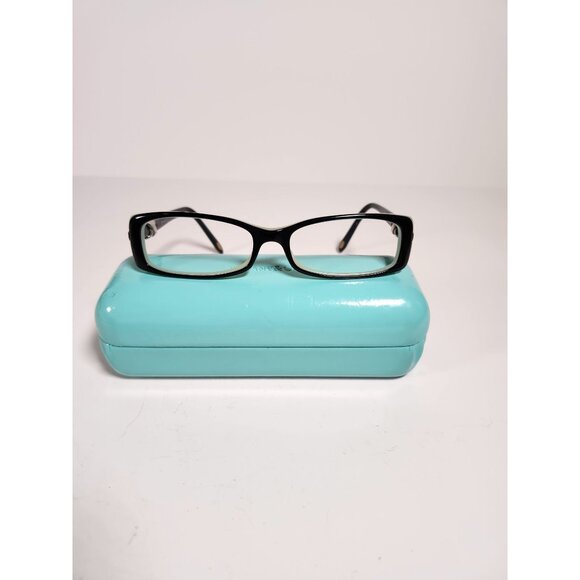 Tiffany & Co Womens Black Eyeglass Frames TE2016 A055 51mm With Turquoise Hard C - Picture 1 of 16